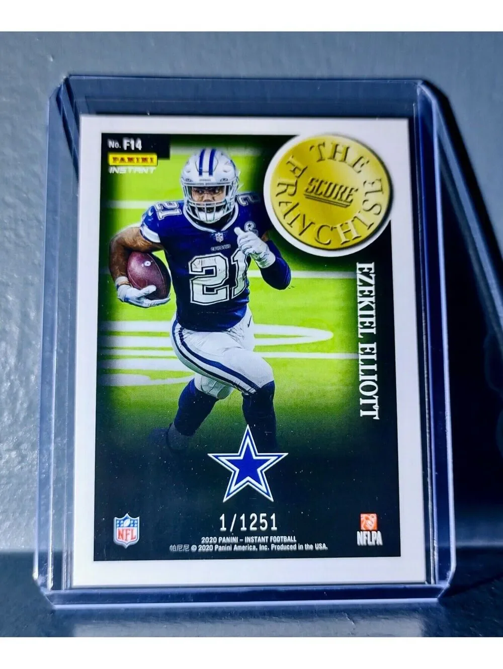 Ezekiel Elliott 2020 Panini NFL Instant Score The Franchise #14 Card 1/1251